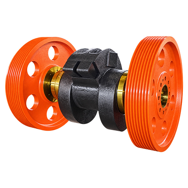 煤矿顺槽破碎机锤轴总成 轮式破碎机核心工作组件