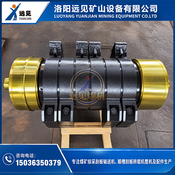 顺槽破碎机锤轴组件锤体排列及破碎齿安装结构